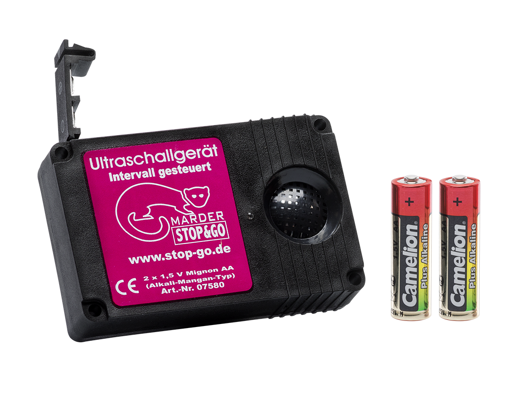 STOP&GO Batterie Ultraschallgerät – STOP&GO Marderabwehr – Online-Shop für  Marderschutz