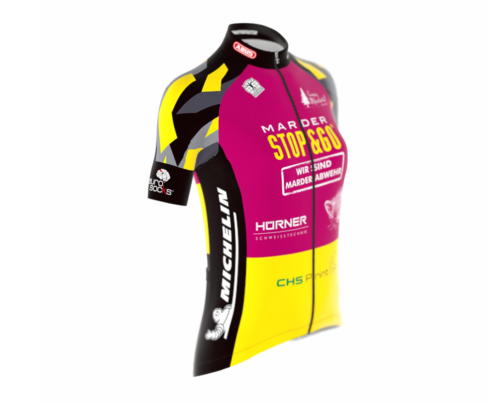 STOP&GO Mountainbike Team Trikot Kurzarm Damen – STOP&GO Marderabwehr –  Online-Shop für Marderschutz